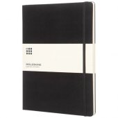Moleskine Classic XL -muistikirja, kovakantinen - viiva Musta