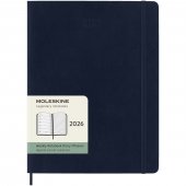 Moleskine pehmeäkantinen XL-kalenteri 12 kuukaudelle Safiiri