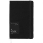 Moleskine Smart muistikirja L – viivoilla Musta