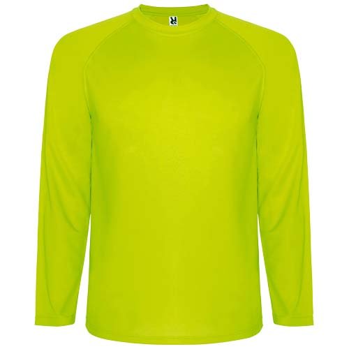 Montecarlo pitkähihainen miesten urheilu t-paita, 150 g/m² Fluorikeltainen, hinta 5,48€