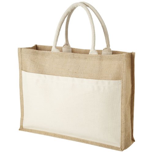 Mumbay-juuttikassi taskulla 18L Natural Natural, hinta 6,46€