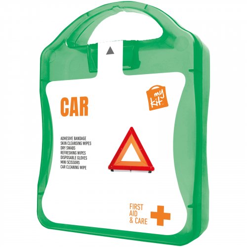 MyKit-ensiapupakkaus autoon Läpinäkyvä vihreä, hinta 7,54€