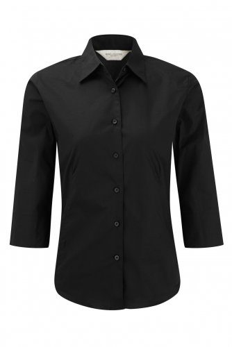 NAISTEN 3/4-HIHAINEN STRETCH KAULUSPAITA Black XS, hinta 36,50€