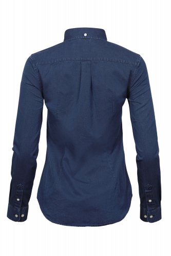 NAISTEN CASUAL TWILL KAULUSPAITA Indigo XS, hinta 98,90€