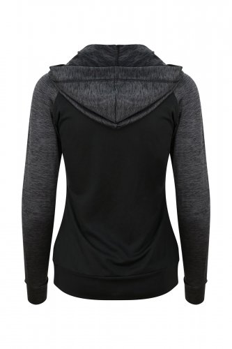NAISTEN COOL CONTRAST VETOKETJUHUPPARI Black/Grey XS, hinta 37,90€