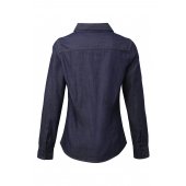 NAISTEN DENIM KAULUSPAITA Indigo Denim XS