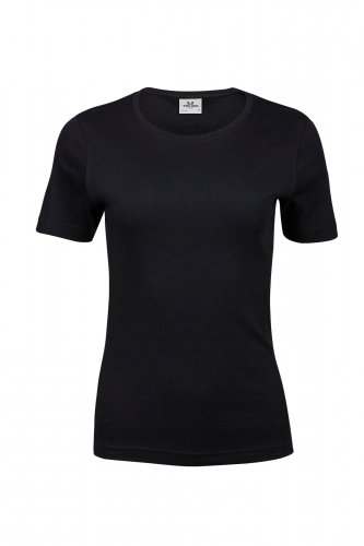 NAISTEN INTERLOCK TEE Black S, hinta 17,50€