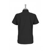 NAISTEN LYHYTHIHAINEN TEKNINEN KAULUSPAITA Black XS