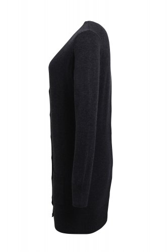 NAISTEN PITKÄ NEULETAKKI Black XS, hinta 37,90€