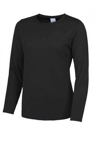 NAISTEN PITKÄHIHAINEN COOL T-PAITA Black XS, hinta 12€