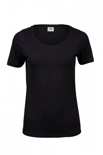 NAISTEN STRETCH TEE Black S, hinta 16,50€