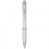 Nash kuulakärkikynä värillisellä rungolla ja kädensijalla (sininen muste) RCS kierrätysmuovista valmistettu Läpinäkyvä