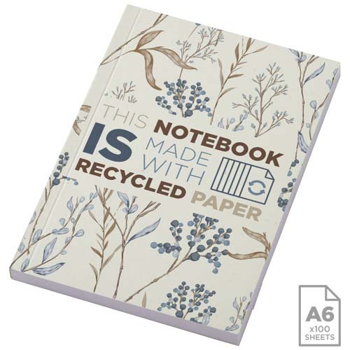 Novella Austen pehmeäkantinen A6-muistivihko kierrätyspaperia, 100 arkkia Norsunluu, hinta 3,80€