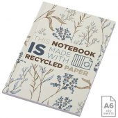 Novella Austen pehmeäkantinen A6-muistivihko kierrätyspaperia, 50 arkkia Norsunluu
