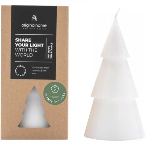 Originalhome joulukuusen mallinen kynttilä – L Valkoinen, hinta 21,60€