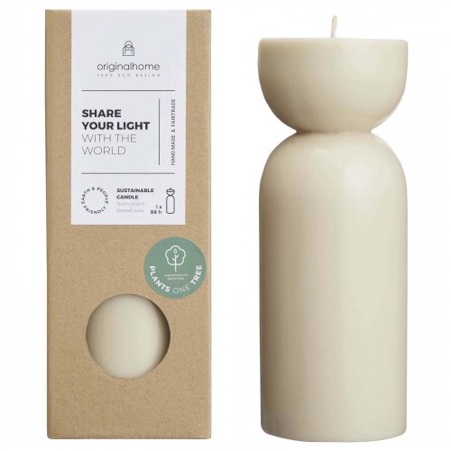 Originalhome luomukynttilä – keskikokoinen Beige, hinta 33,54€