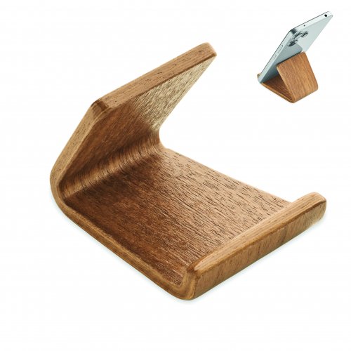 Pähkinäpuinen puhelinteline HOLD, hinta 3,72€
