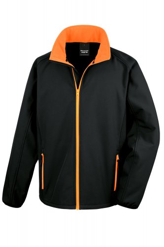 PAINETTAVA CORE SOFTSHELL-TAKKI Black - Orange S, hinta 29€