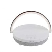 Prixton 10 W:n 4-in-1-Bluetooth®-kaiutin LED-valolla ja langattomalla latausalustalla Valkoinen