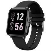 Prixton AT803 -aktiivisuusranneke värinäytöllä, lämpömittari Musta