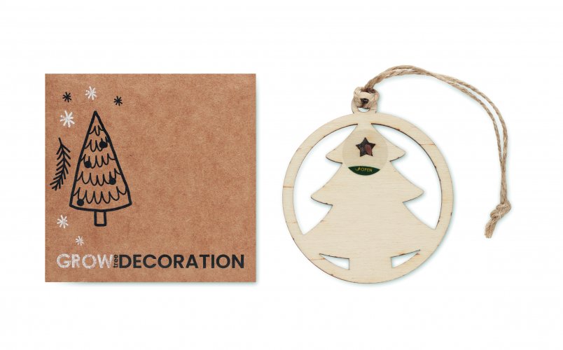 Puinen puun muotoinen koriste ARSEED, hinta 1,70€