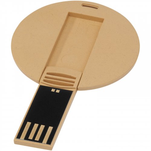 Pyöreä biohajoava USB Kraft ruskea, hinta 6,94€