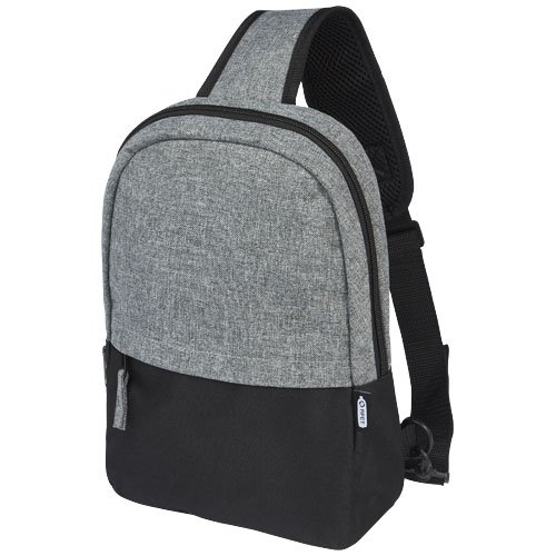 Reclaim GRS-kierrätetty kaksisävyinen sling-laukku 3,5 l Musta Meleerattu harmaa, hinta 10,40€