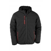 RECYCLED HUPULLINEN COMPASS TALVITAKKI Black - Red S