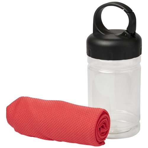 Remy-jäähdytyspyyhe PET-kotelossa Punainen, hinta 4,56€