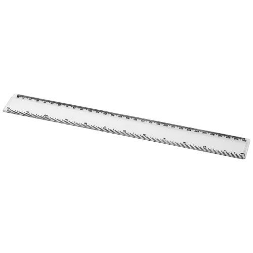 Renzo-viivain, 30 cm, muovinen Kirkas läpinäkyvä, hinta 0,98€