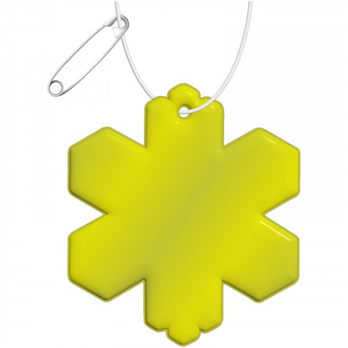 RFX™ H-10 ripustettava TPU-heijastin, lumihiutale Neonkeltainen, hinta 1,46€