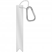 RFX™ H-9 kevyt PVC-heijastin karabiinihaalla Valkoinen