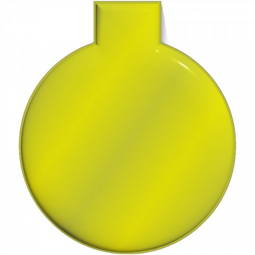 RFX™ M-10 pyöreä heijastava PVC-magneetti, iso Neonkeltainen, hinta 2,80€