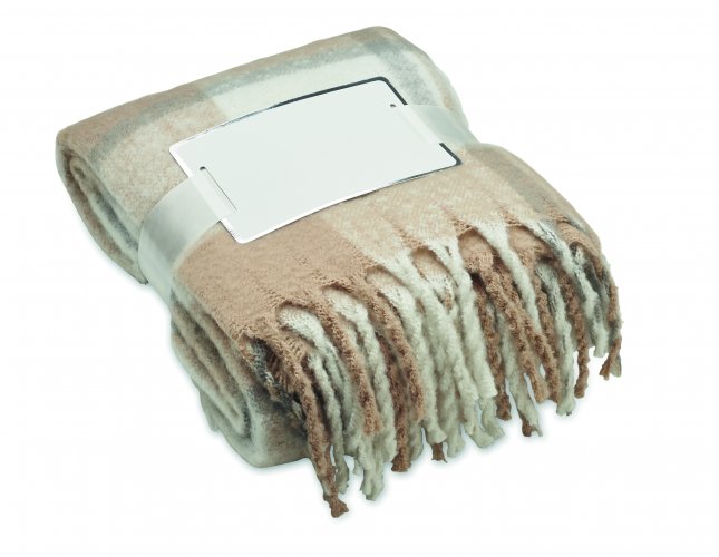 Ruudullinen mohairhuopa QUET, hinta 28,56€