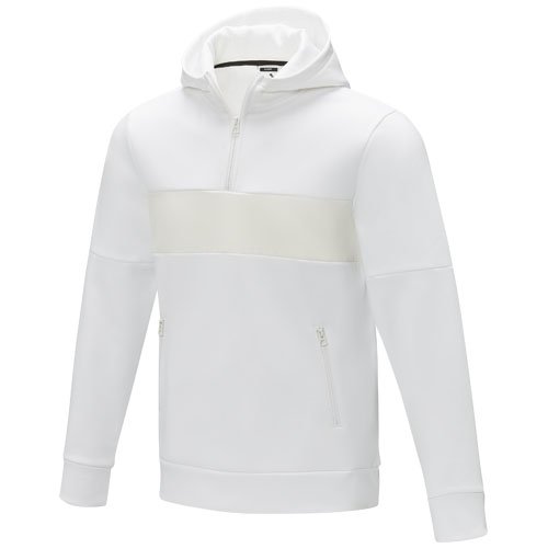 Sayan miesten puolivetoketjullinen anorakkihupullinen svetari Valkoinen, hinta 65,46€