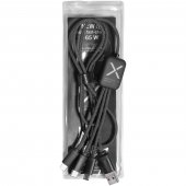 SCX.design C35 viisikäyttöinen latauskaapeli Musta