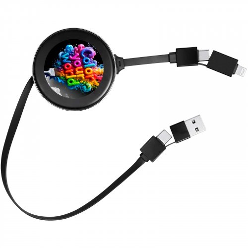 SCX.design C42 65 W:n sisäänvedettävä 4-in-1-kaapeli Musta, hinta 18,74€