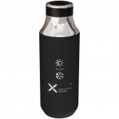 SCX.design D12 eristetty ruostumattomasta teräksestä valmistettu 500 ml:n vesipullo pillillä Musta