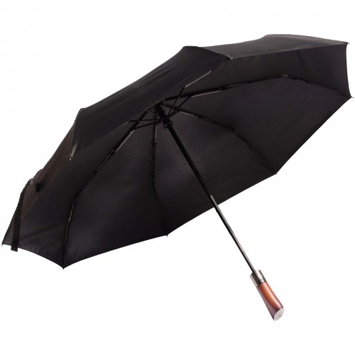 SCX.design R03 puukahvainen automaattisesti avautuva/sulkeutuva ja taittuva sateenvarjo Musta, hinta 41,32€