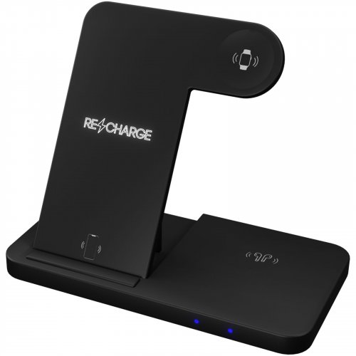 SCX.design W28 3-in-1 langaton latausalusta puhelinjalustalla Musta, hinta 51,40€