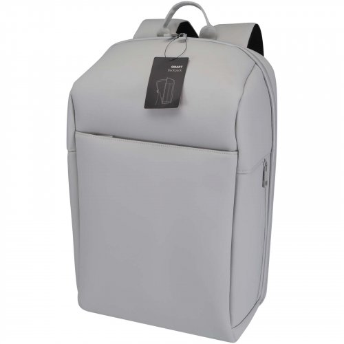 SMART 15 GRS-kierrätysmateriaalista valmistettu kannettavan tietokoneen reppu, 18 l Vaaleanharmaa, hinta 46,26€