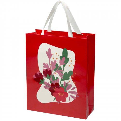 Smartfold 230 g/m² -paperikassi, narukahvat ja kiiltolaminointi – 31 x 12 x 39 cm Valkoinen, hinta 5,84€