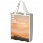 Smartfold 230 g/m² -paperikassi, narukahvat ja mattalaminointi – 24 x 10 x 32 cm Valkoinen
