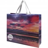 Smartfold 230 g/m² -paperikassi, narukahvat ja mattalaminointi – 42 x 12 x 35 cm Valkoinen