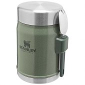 Stanley Legendary 400 ml:n einespurkki lusikkahaarukalla Metsänvihreä