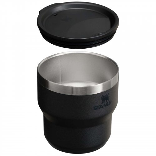 Stanley Stay Hot 295 ml ruostumattomasta teräksestä valmistettu eristetty pinottava muki Musta, hinta 33,48€