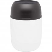 Supo 480 ml:n kaksiseinäinen kierrätetystä ruostumattomasta teräksestä valmistettu lounasrasia taiteltavalla lusikalla Valkoinen