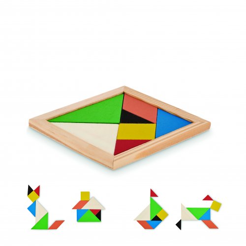 Tangram-palapeli puusta TANGRAM, hinta 0,96€