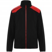 Terrano microfleece-takki, unisex Musta Punainen