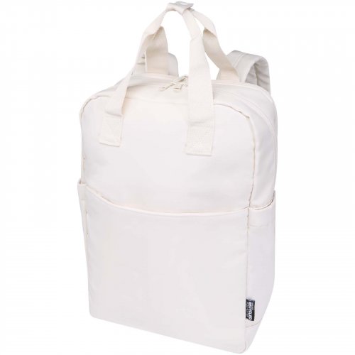Trip 14” Aware™ kierrätetystä materiaalista valmistettu 9 litran reppu kannettavalle Off white, hinta 29,46€